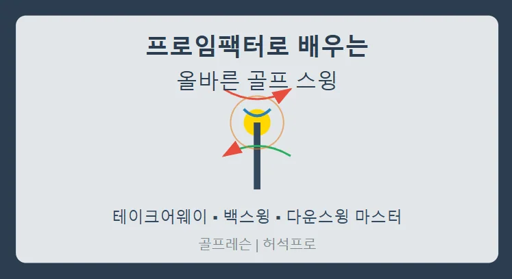 프로임팩터를 활용한 효과적인 골프 스윙 연습법 - 올바른 로테이션