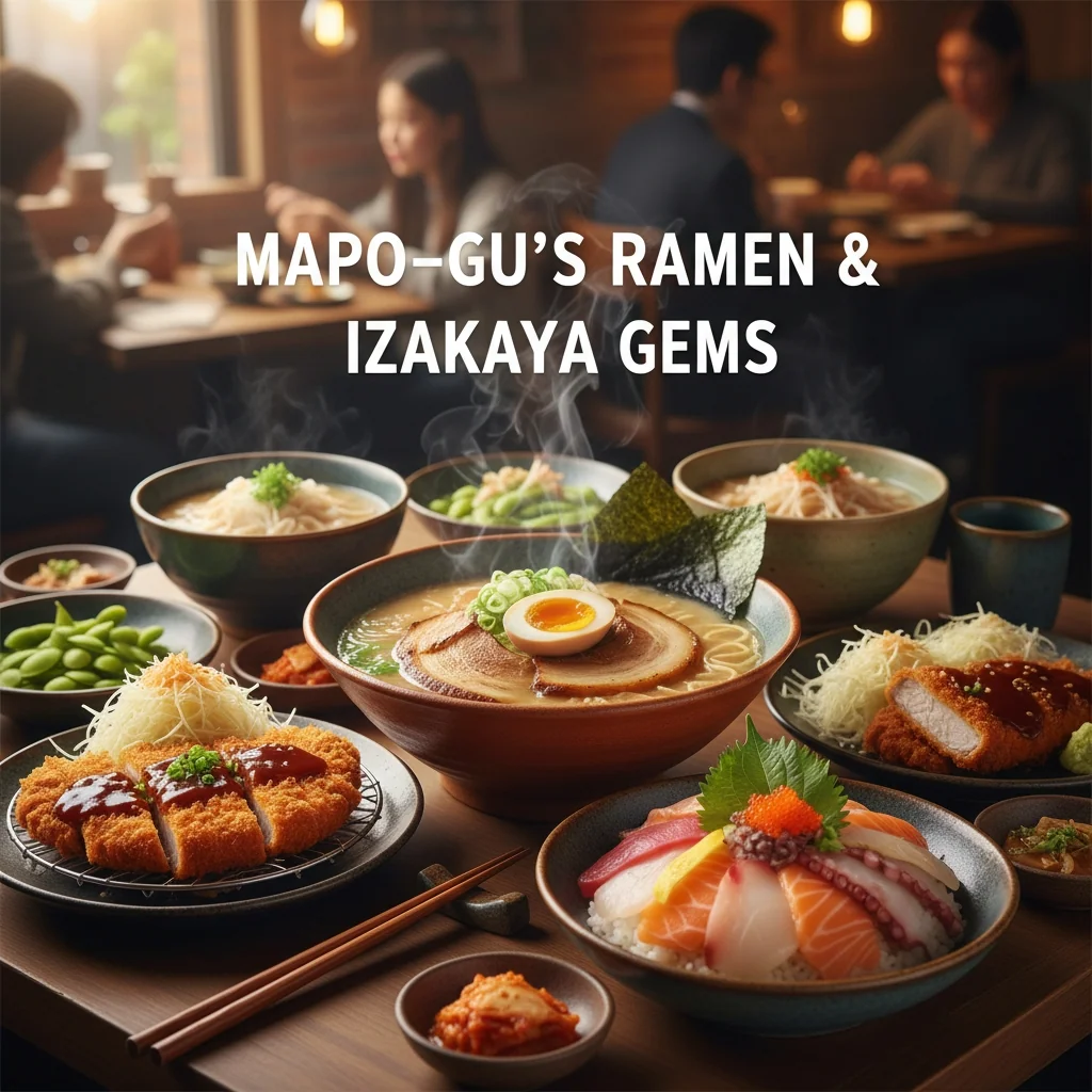 # 마포구 라멘 & 일식 맛집 완전정복! 🍜✨블루리본 2025