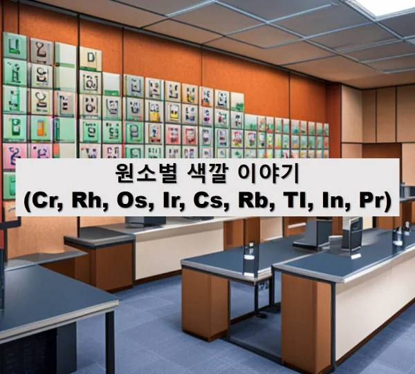 원소별 색깔과 유래 이야기