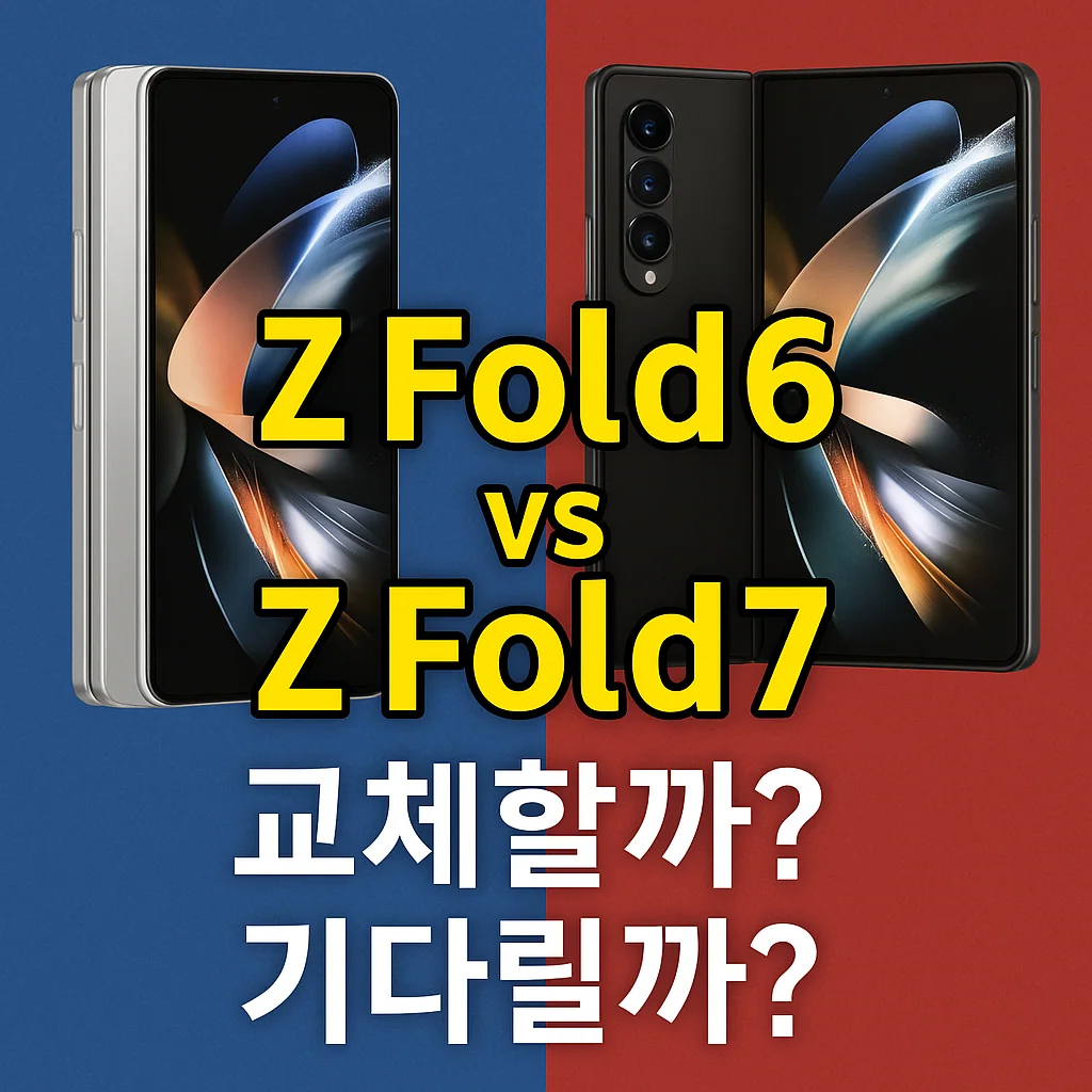 🔍 갤럭시 Z 폴드6 vs 폴드7, 뭐가 얼마나 달라졌을까?