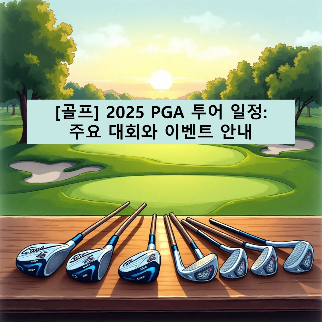 [골프] 2025 PGA 투어 일정: 주요 대회와 이벤트 안내