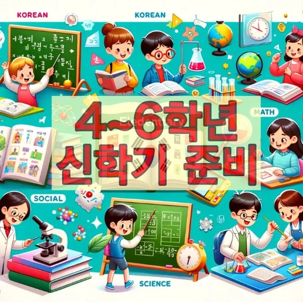 초등학교 고학년 학습준비 4학년 5학년 6학년