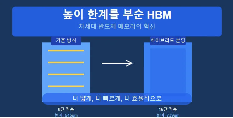 HBM 기술 혁신: 차세대 반도체 메모리의 새로운 혁신, 하이브리드 본딩