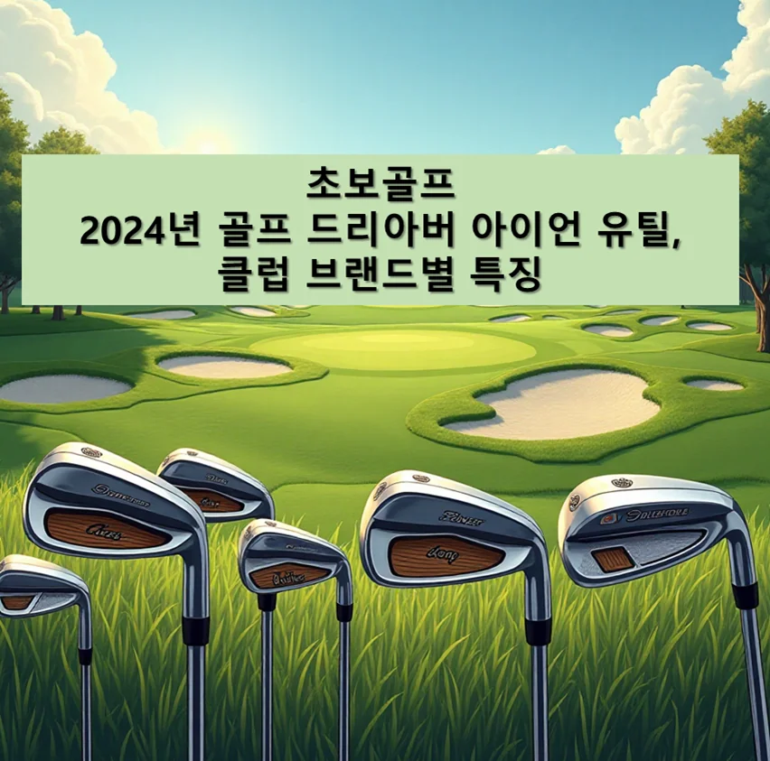 초보 골퍼, 2024 골프 드라이버 아이언 유틸 클럽 브랜드별 특징
