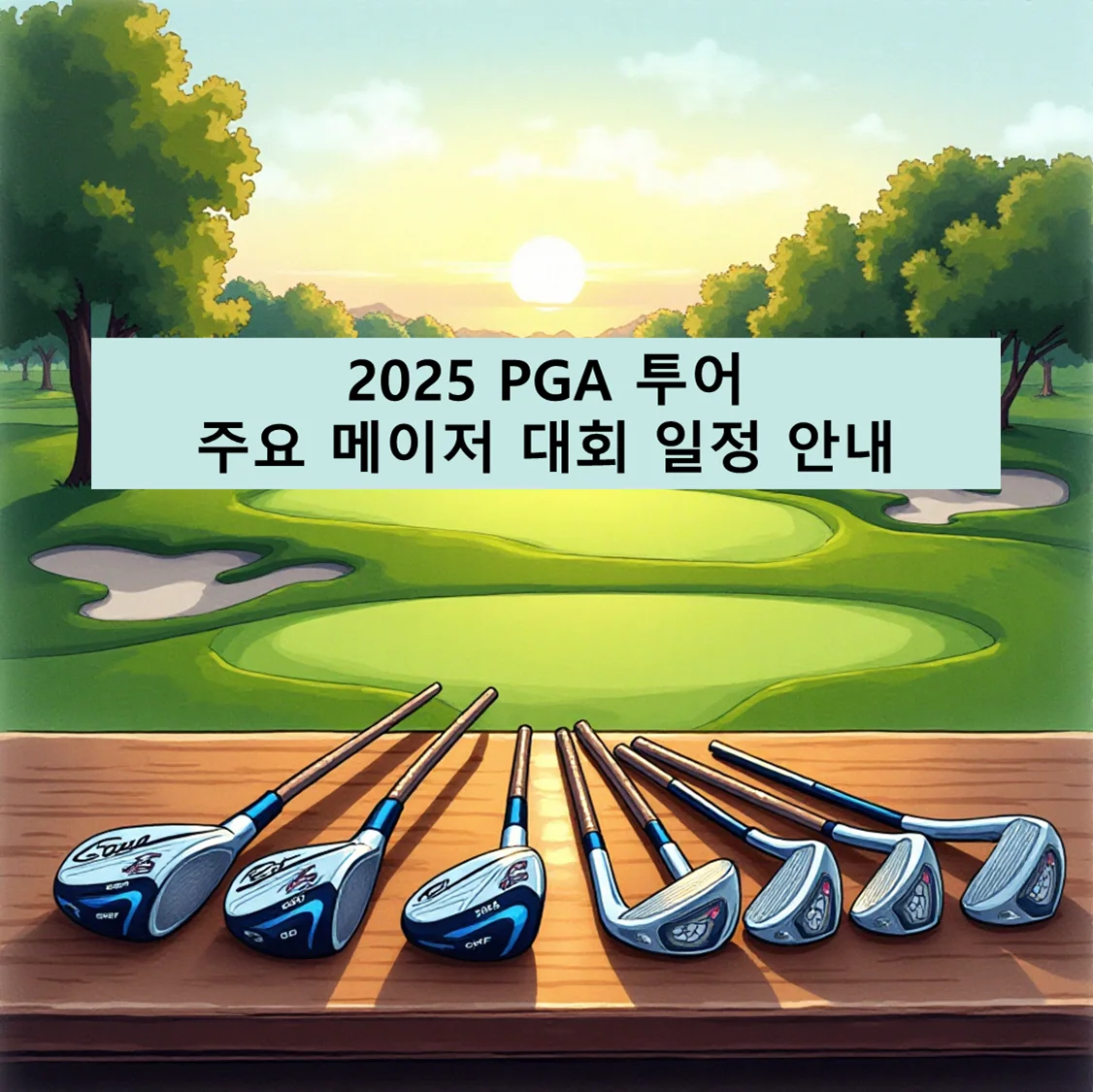 2025년 PGA 투어 주요 메이저 대회 일정