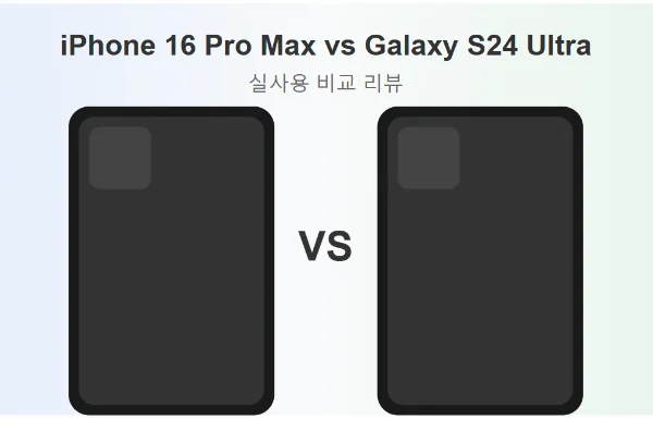 아이폰16 프로맥스 vs 갤럭시 S24U 성능 간단 비교