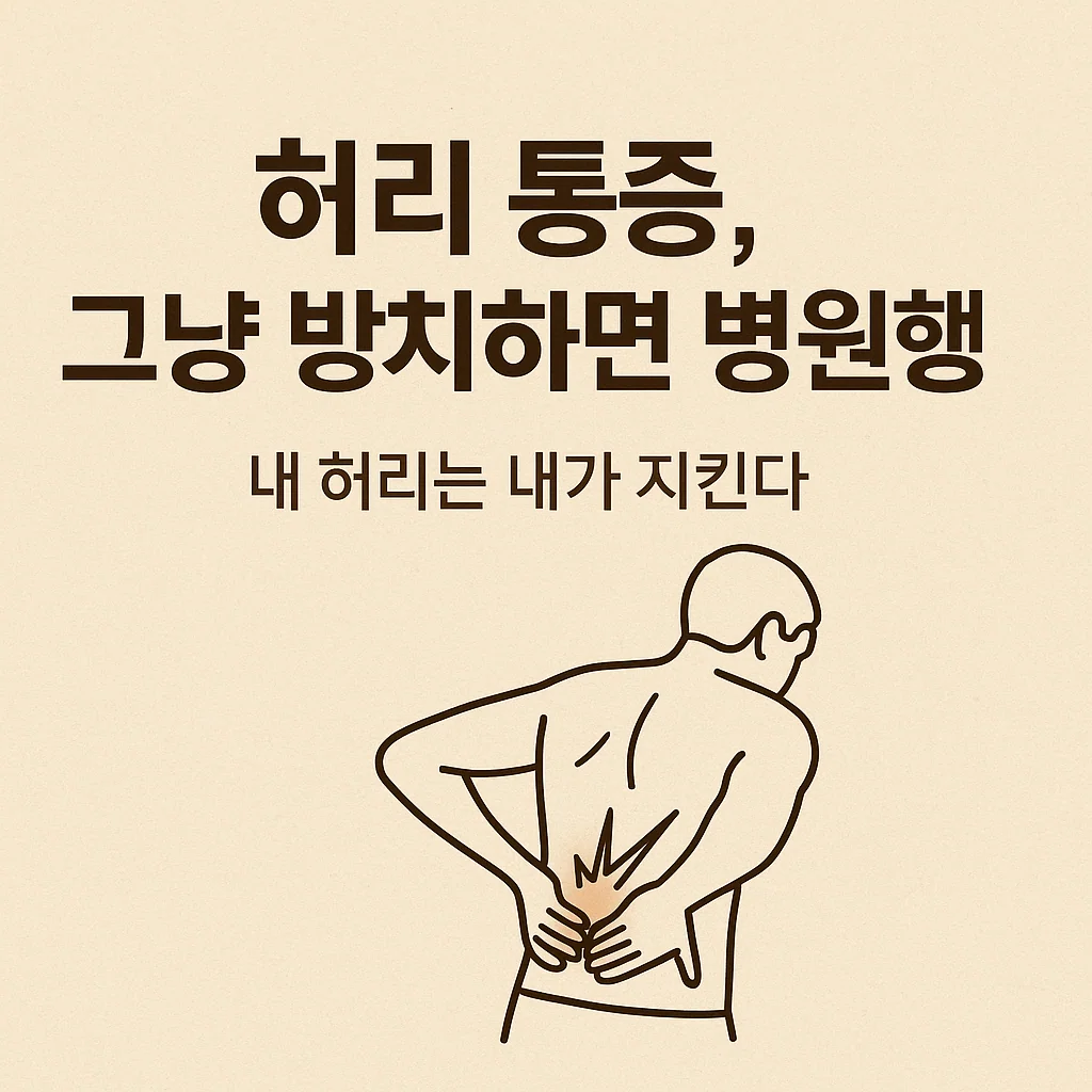 💡 허리 통증, 그냥 방치하면 병원행!