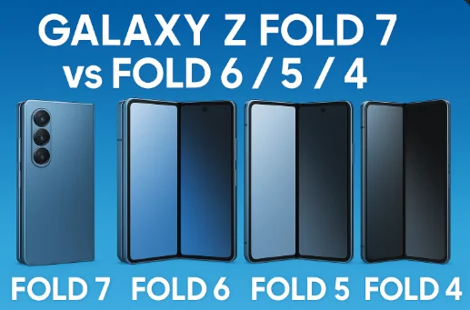 📱 Galaxy Z Fold 7 vs Fold 6, 5, 4 – 어떻게 달라졌나?